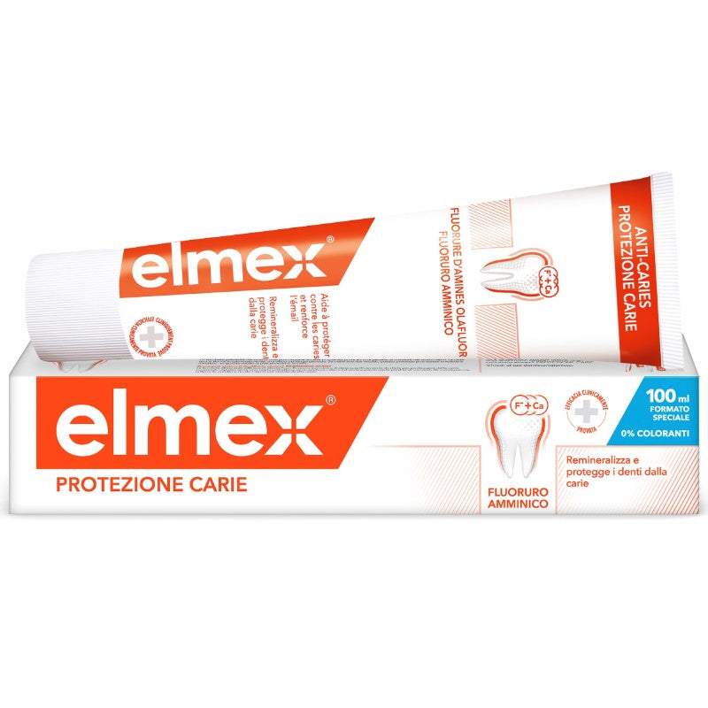 Elmex Protezione Carie Dentifricio Fluoruro Amminico 2 x 75 ml - MINSAN 979211719