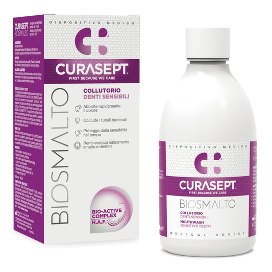 Curasept Biosmalto Sensitive płyn do płukania jamy ustnej 300 ml