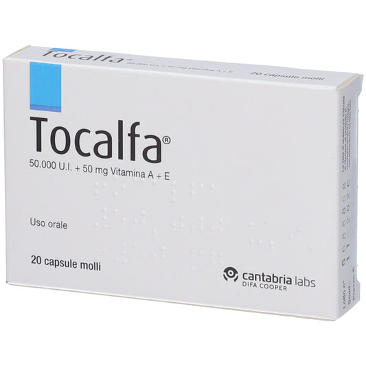 Tocalfa 50 000 UI + 50 mg 20 capsule molli