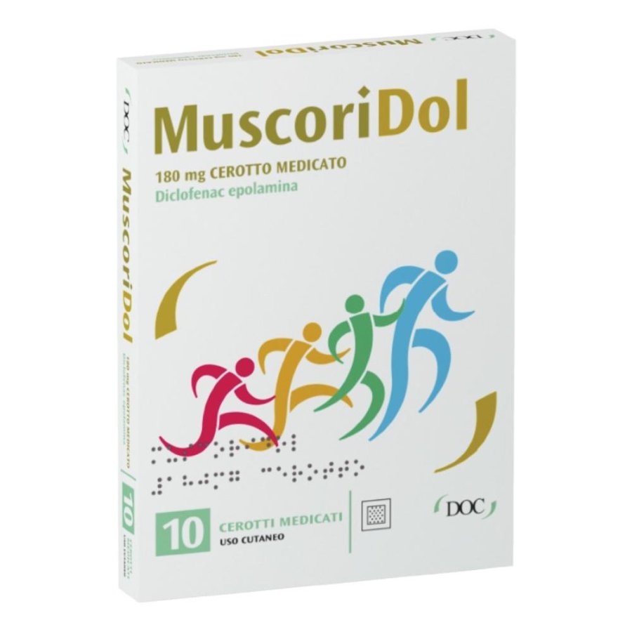 Muscoridol 10 Cerotti Medicati Dolore Muscolare 180 mg