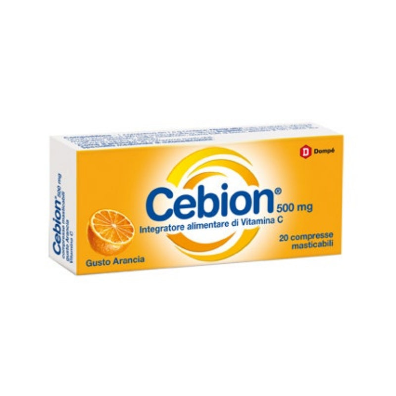 Cebion Masticabile Arancia Vitamina C 500 mg 20 Compresse - MINSAN 971141193