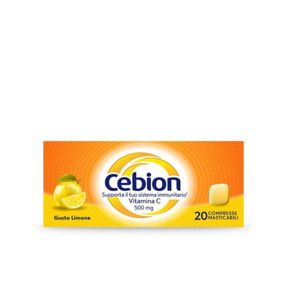 Cebion Masticabile Limone Vitamina C 500 mg 20 Compresse - MINSAN 971141179