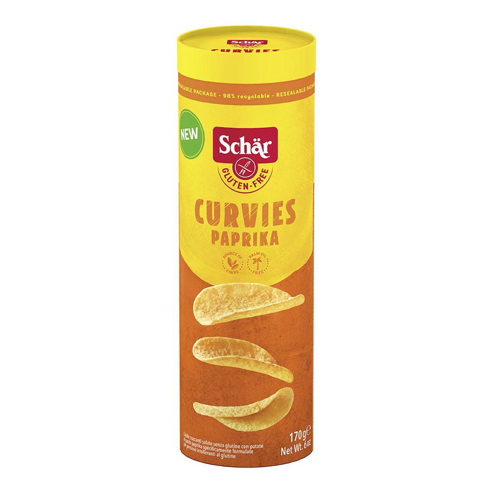 Schär Curvies Paprika 170 g glutenvrije knapperige snack