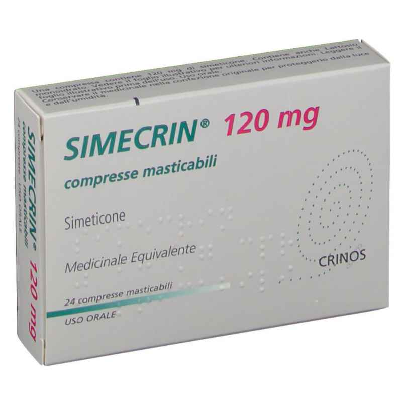 Simecrin 120 mg 24 compresse masticabili - MINSAN 034842031