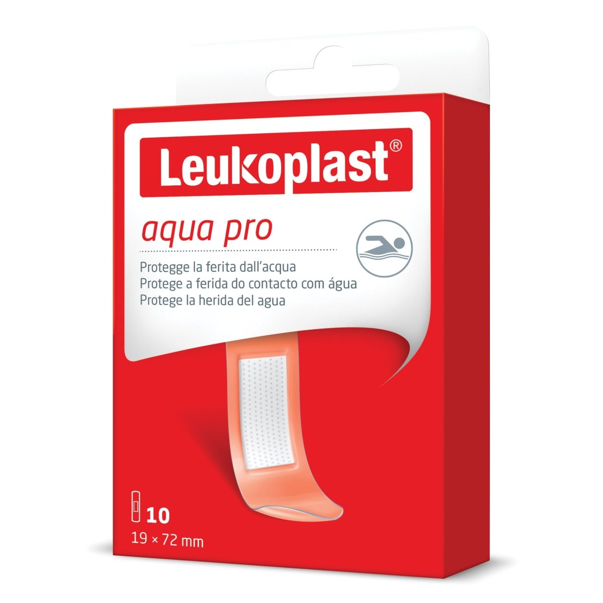Leukoplast Aquapro 72×19 10 piezas apósitos impermeables