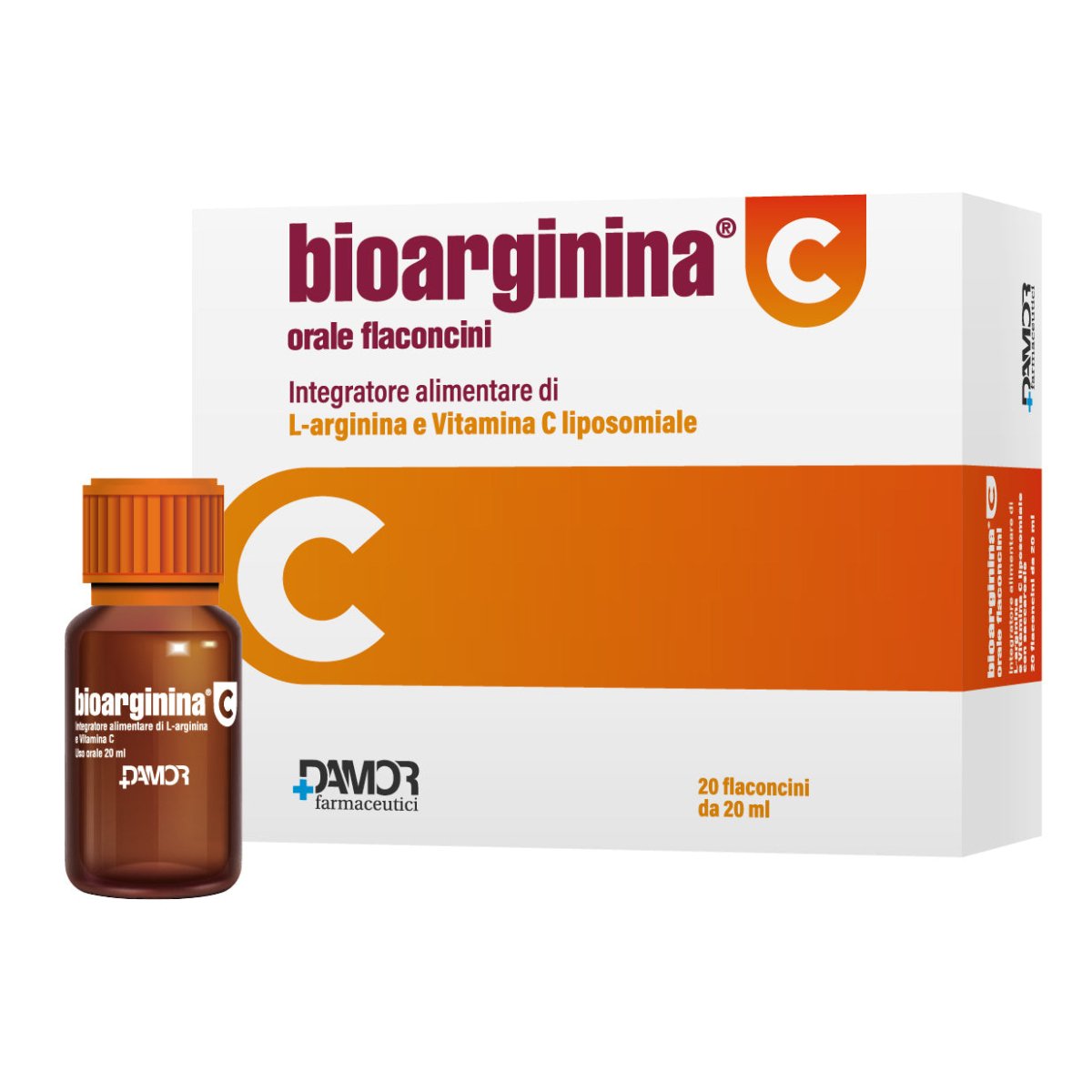 Bioarginine C oral 20 ampoules énergie + vitamine C