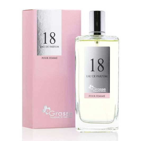 Grasse eau de parfum donna numero 18, flacone da 100 ml