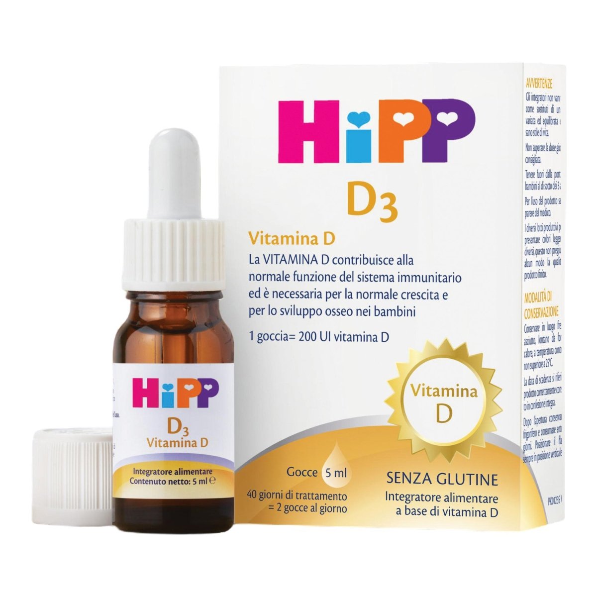 HiPP D3 5 ml gocce vitamina D bambin*