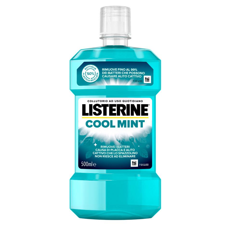 Listerine Coolmint Płyn do płukania jamy ustnej Mięta i bakterie 500 ml