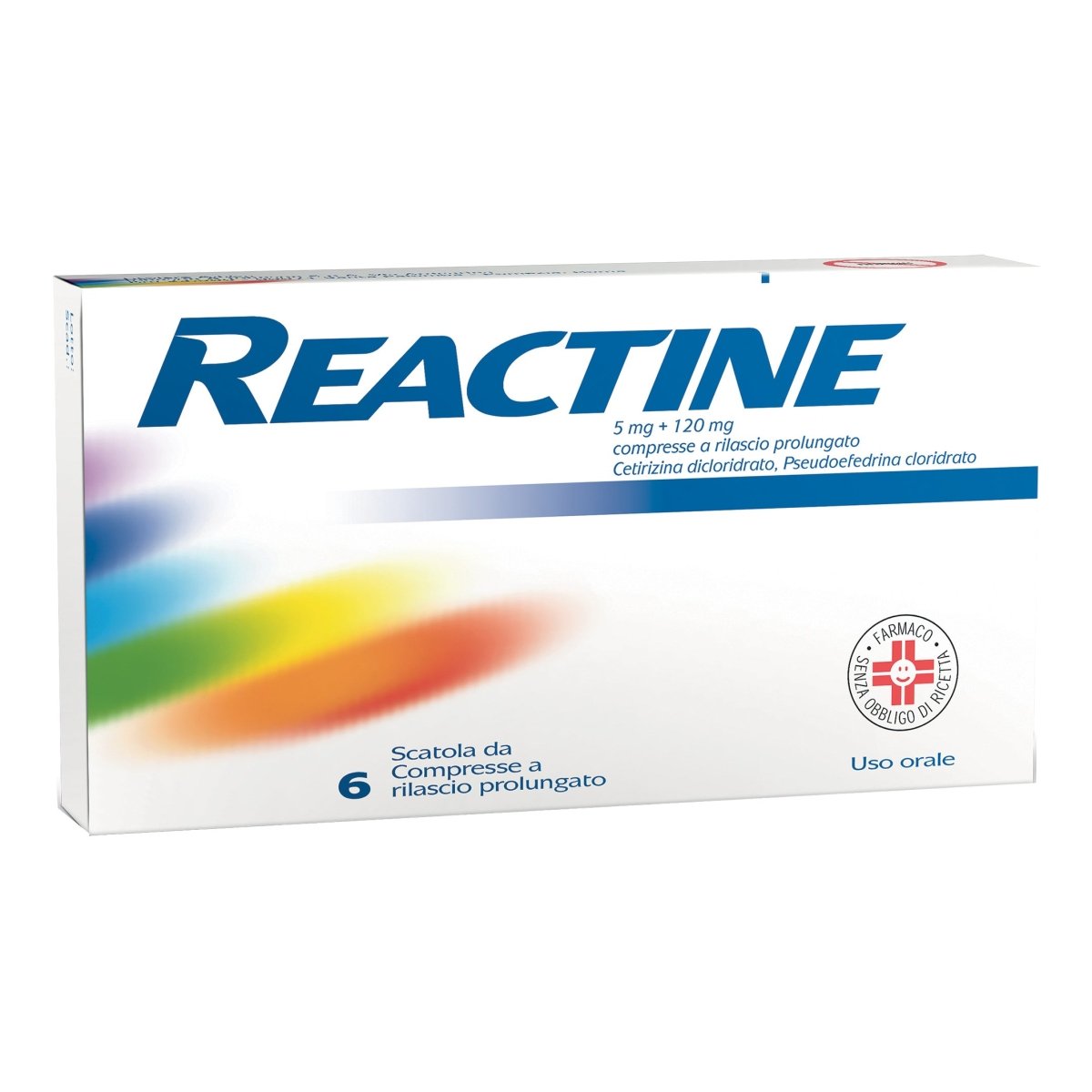 Reactine 5 mg + 120 mg 6 tablets prolonged release