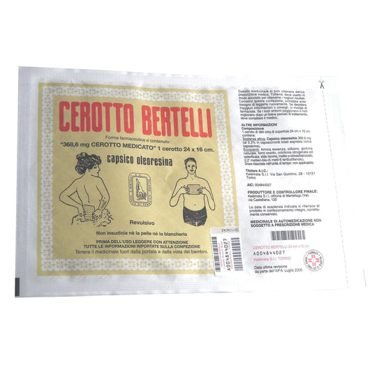 Plasture Bertelli 96,5 mg (368,6 mg) 1 plasture medicamentat 16×24 cm