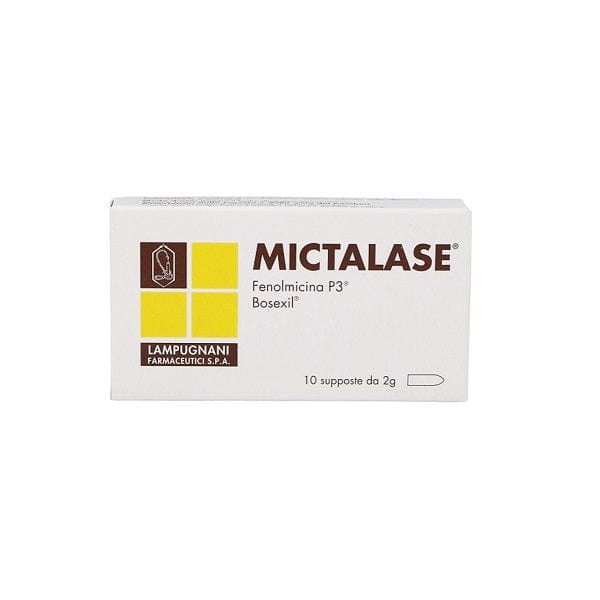 Mictalase 10 supposte 2 g antinfiammatorio rettale - MINSAN 934727506