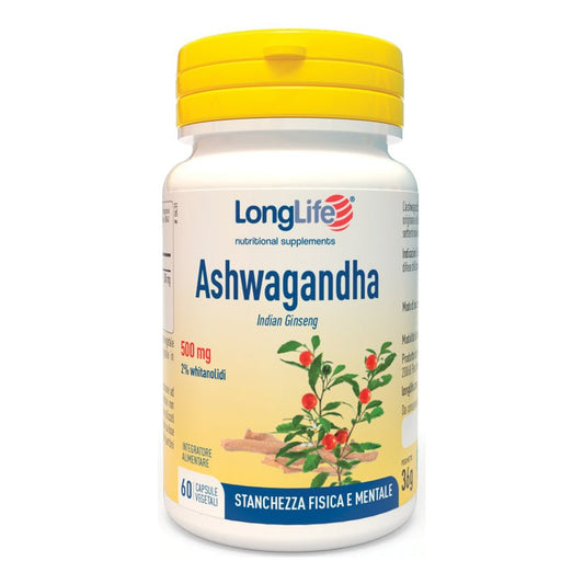 LongLife Ashwagandha 60 Kapseln Adaptogen