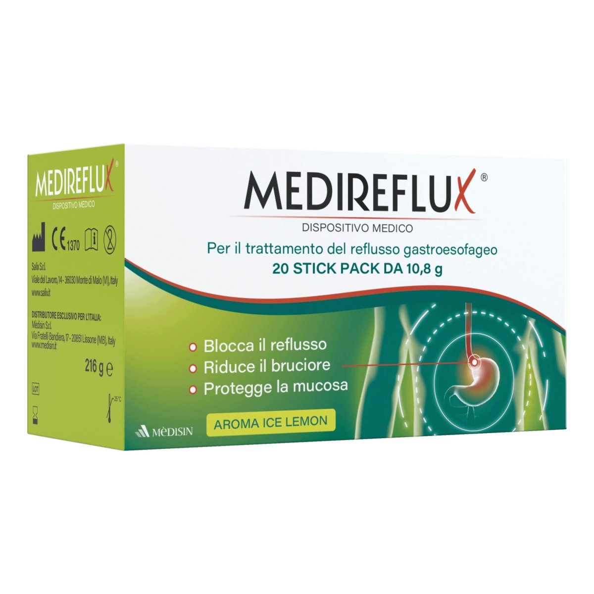 Medireflux 20 sticks reflujo gastroesofágico