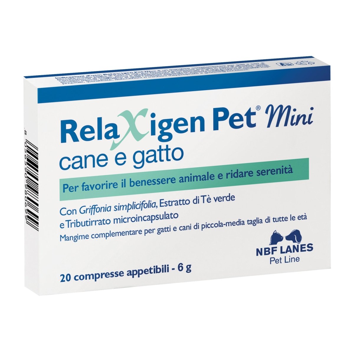 Relaxigen Pet Mini 20 tabletek uspokajających dla psów/kotów