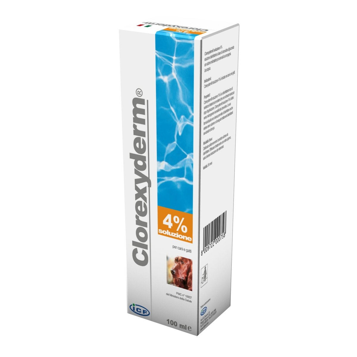 Clorexyderm soluzione schiuma 4% igiene cute animali
