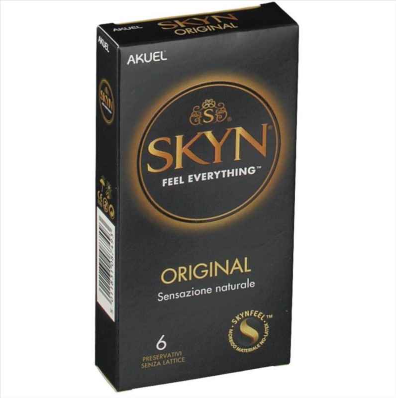 Profilattico Ansell Akuel Skin Original B 6 Pezzi - MINSAN 932378464