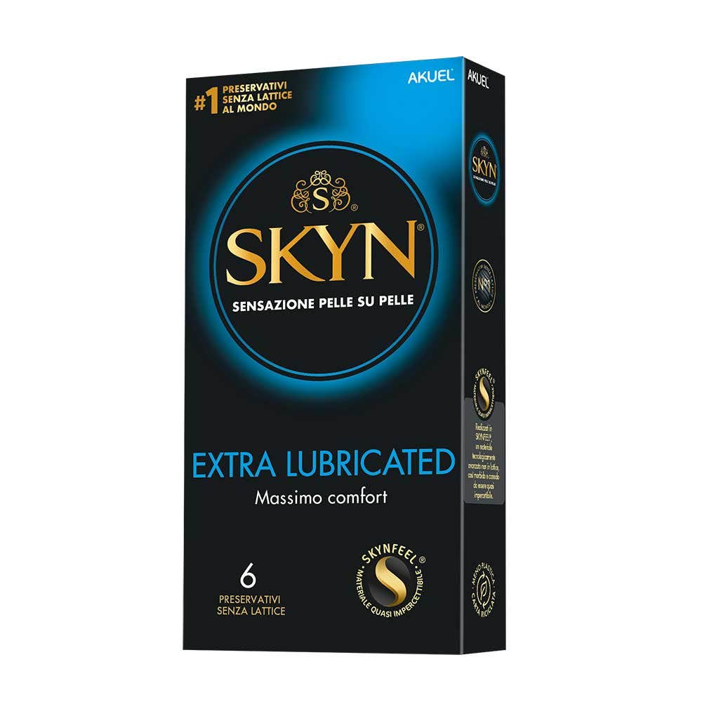 Profilattico Ansell Akuel Skyn Extra Lubrificato B 6 Pezzi - MINSAN 922914799