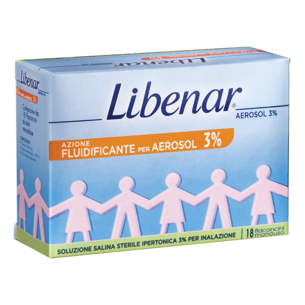 Libenar aérosol 3% solution hypertonique 18 flacons