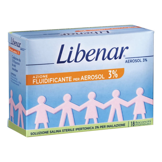 Libenar aerosol 3% hypertonic solution 18 vials
