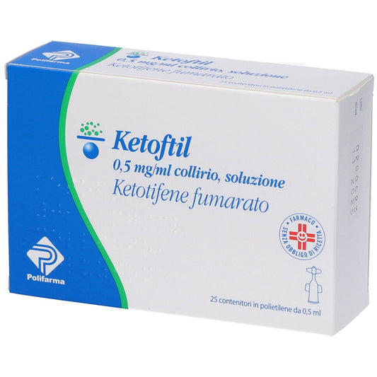 Ketotil 0, 05 % 25×0, 5 ml collirio soluzione