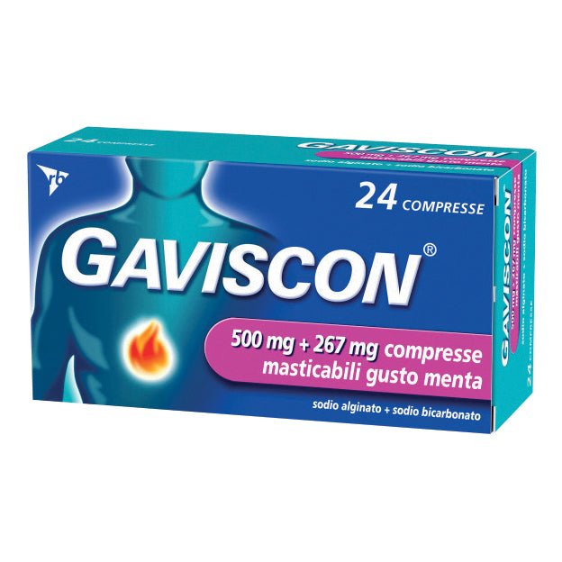 Gaviscon 500 mg + 267 mg 24 Kautabletten