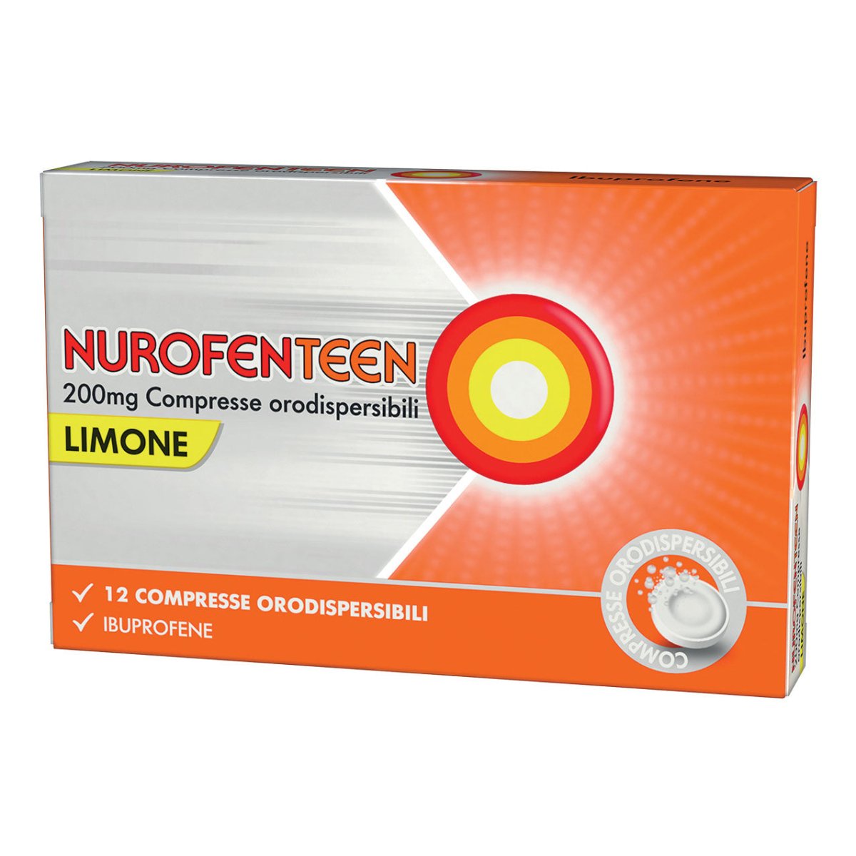 Nurofenteen 200 mg 12 comprimidos bucales limón