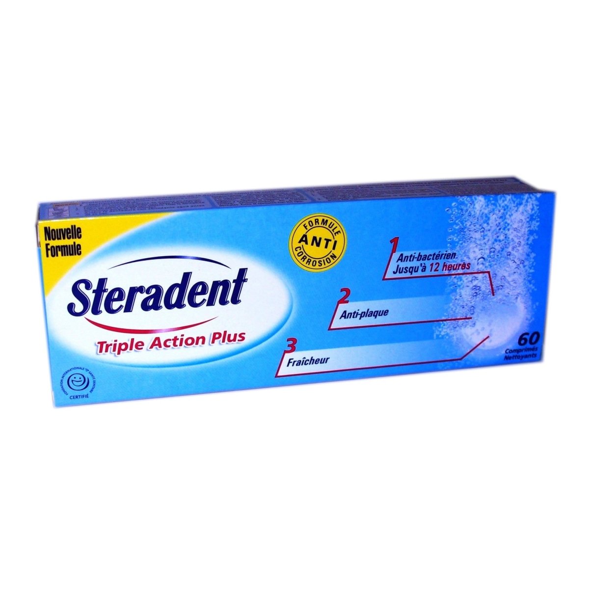 Steradent Tartar Control Plus 60 denture cleaning tablets