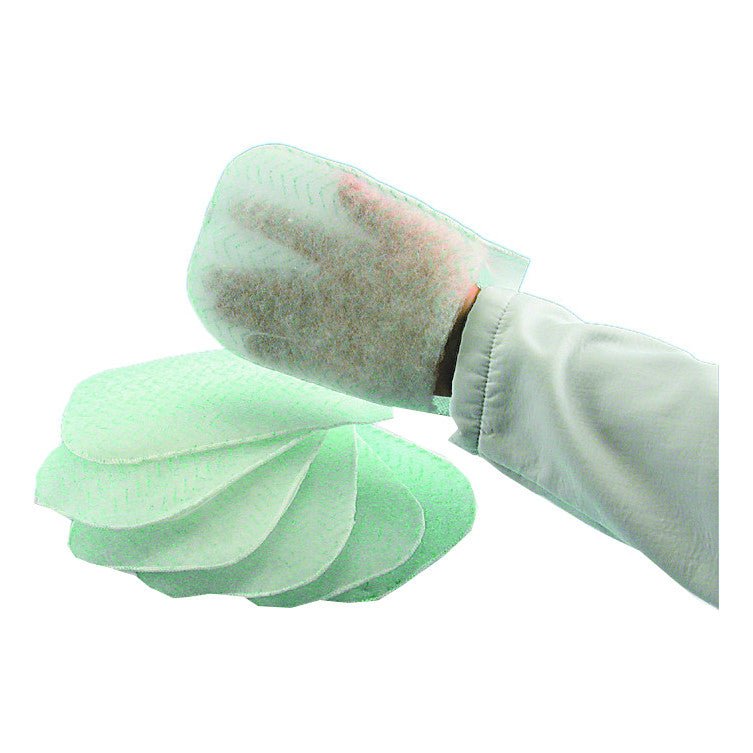 Disposable pre-soaped mittens 20 pieces for body hygiene