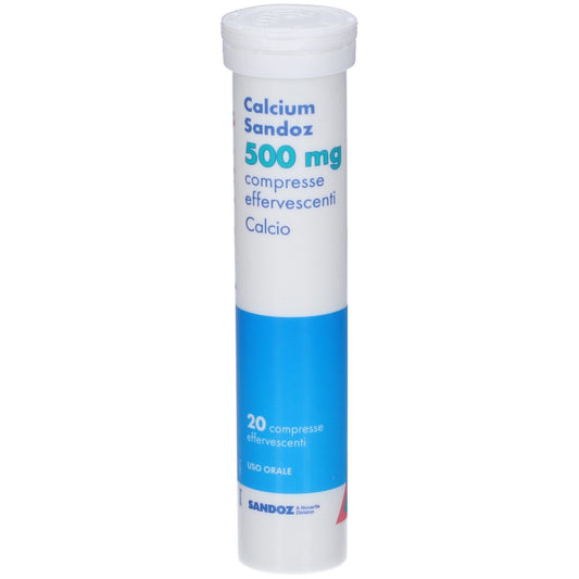 Calcium Sandoz 500 mg 20 compresse effervescenti