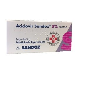 Aciclovir Sandoz 5 % 3 g Creme