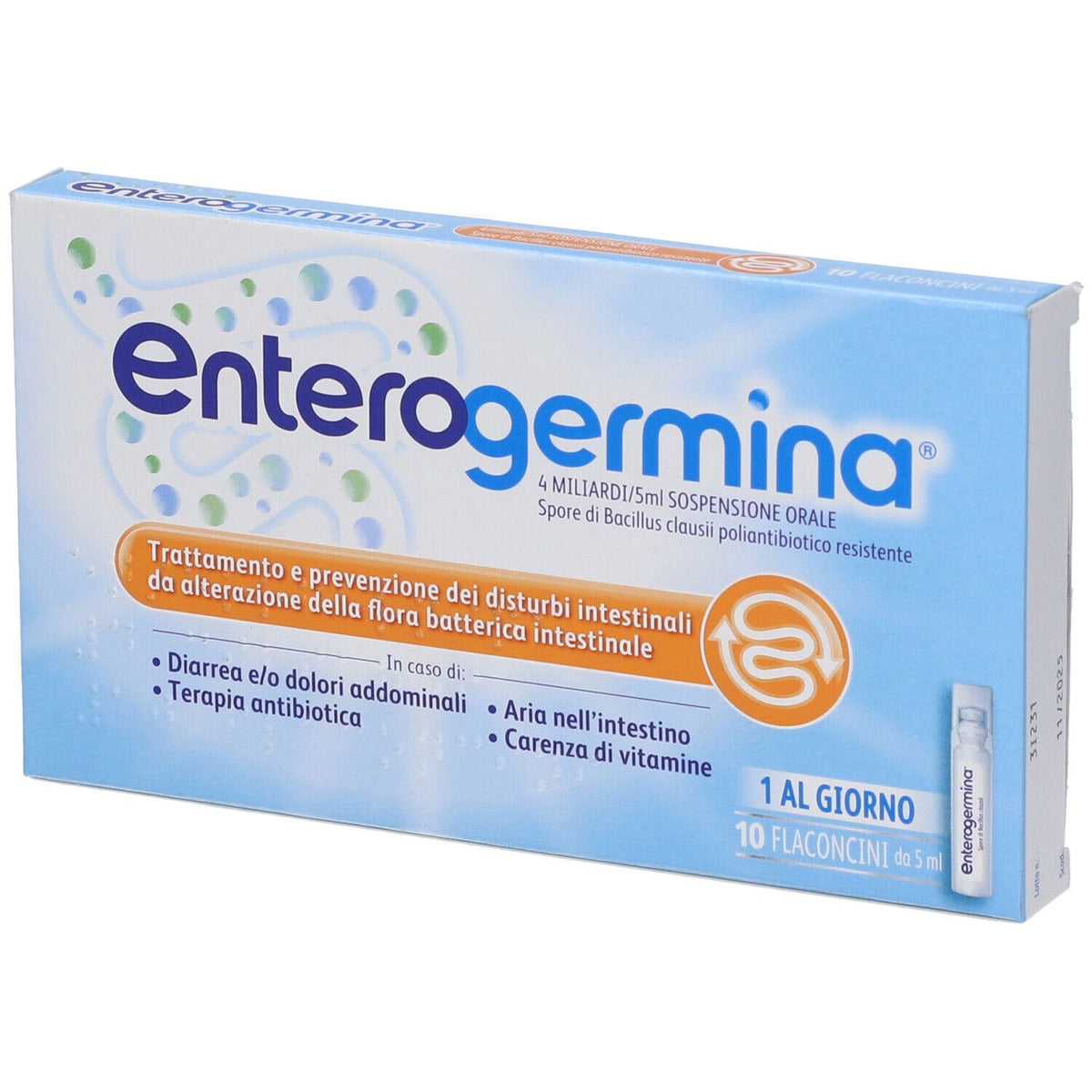 Enterogermina 4 Miliardi/5 Ml 10 Flaconcini