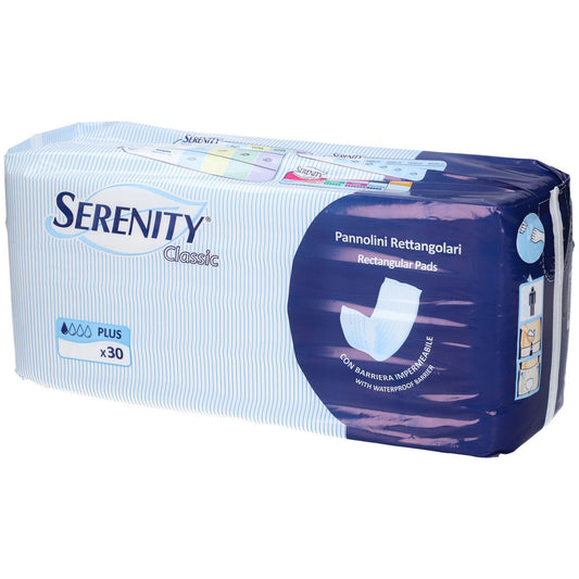 Serenity pannoloni rettangolari con barriera 30 pezzi