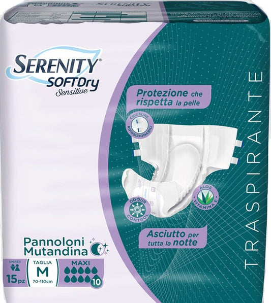 Serenity mutanda super dry sensitive maxi M 15 pezzi