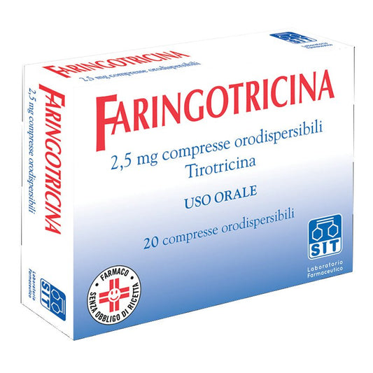 Faringotricina 2, 5 mg 20 compresse orosolubili