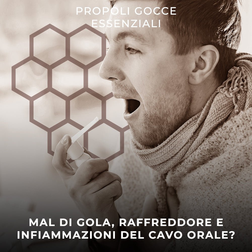 Propolis-Tropfen gegen Halsschmerzen