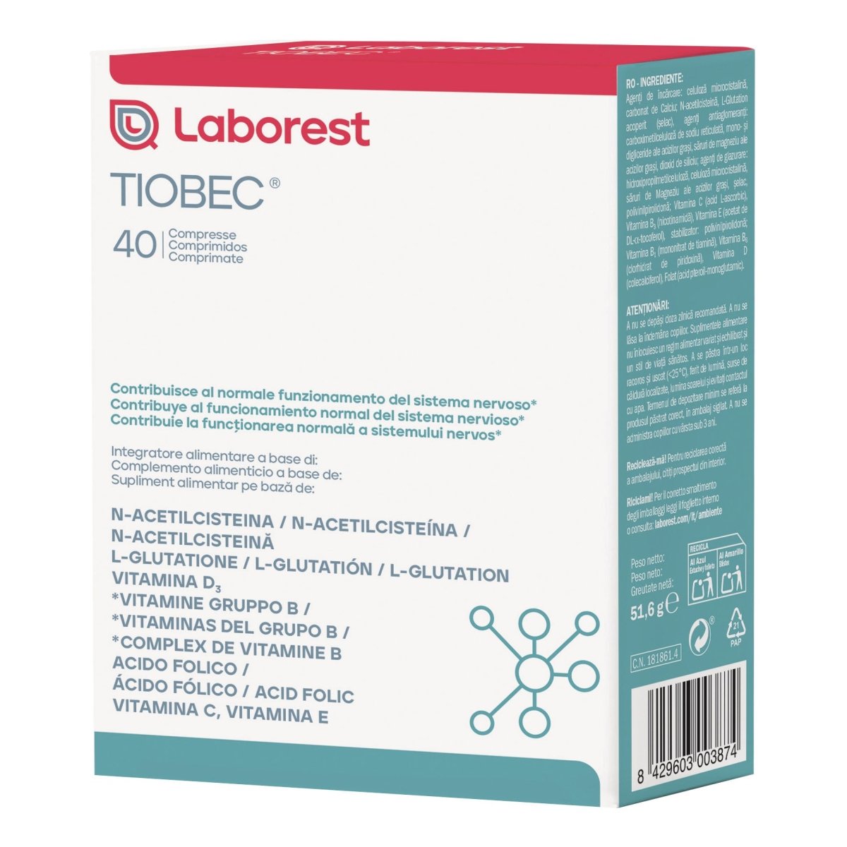 Tiobec 40 comprimés