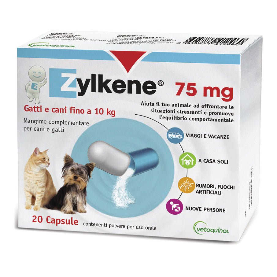 Zylkene perros/gatos 20 cps 75 mg calmante natural