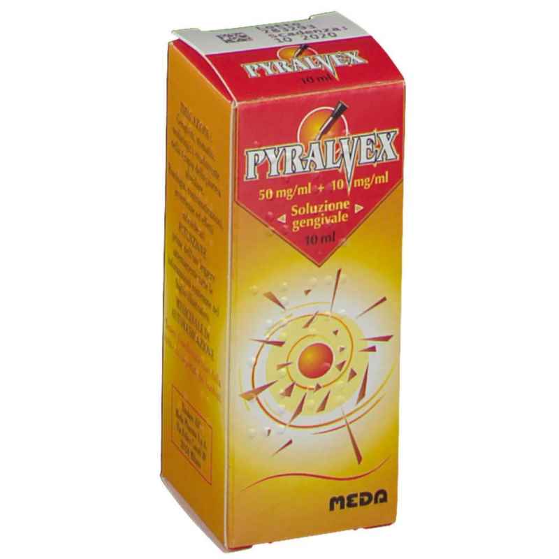 Pyralvex 50mg/ml + 10mg/ml soluzione gengivale 10ml - MINSAN 005268038