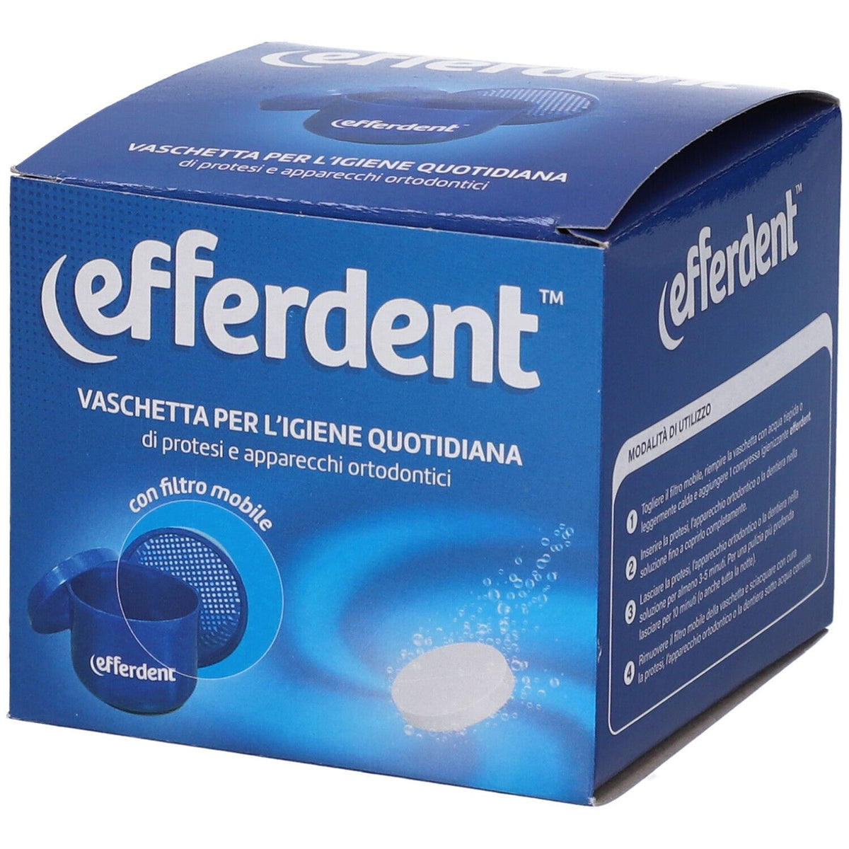 Efferdent denture tray 1 piece