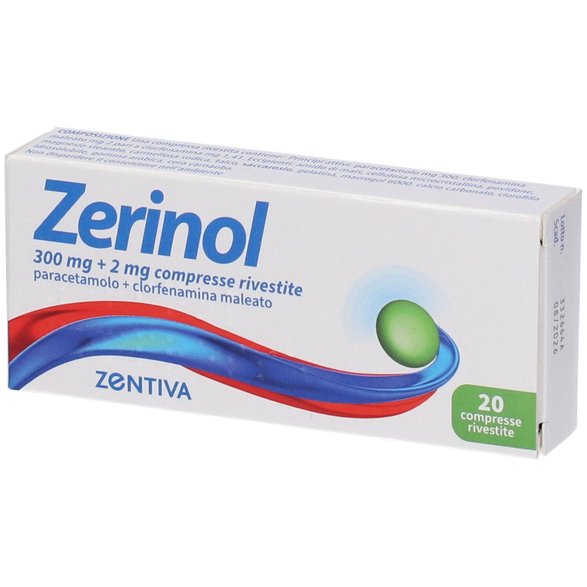 Zerinol 300mg + 2mg 20 compresse rivestite