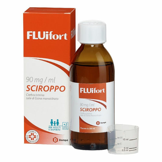 Fluifort Sciroppo Mucolitico 200 ml 90 mg / ml