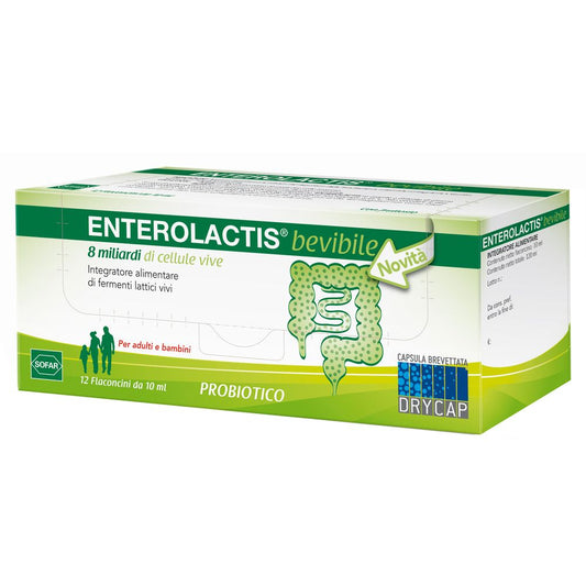 Enterolactis Plus Probiotische Milchfermente 12 Fläschchen à 10 ml