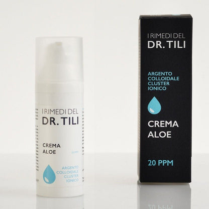 Reines kolloidales Silber 20 ppm und Aloe-Creme 50 ml Dr.Tili