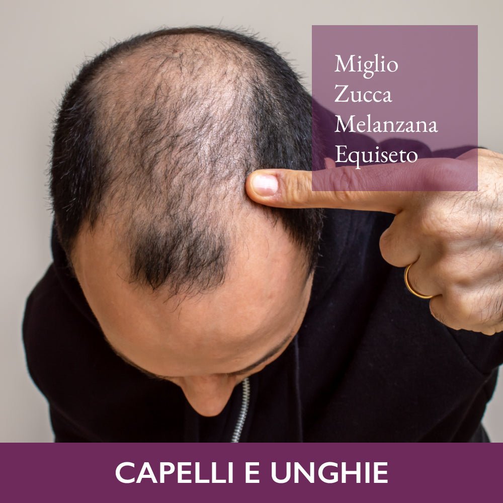 Hirse, Kürbis, Aubergine, Haare und Nägel