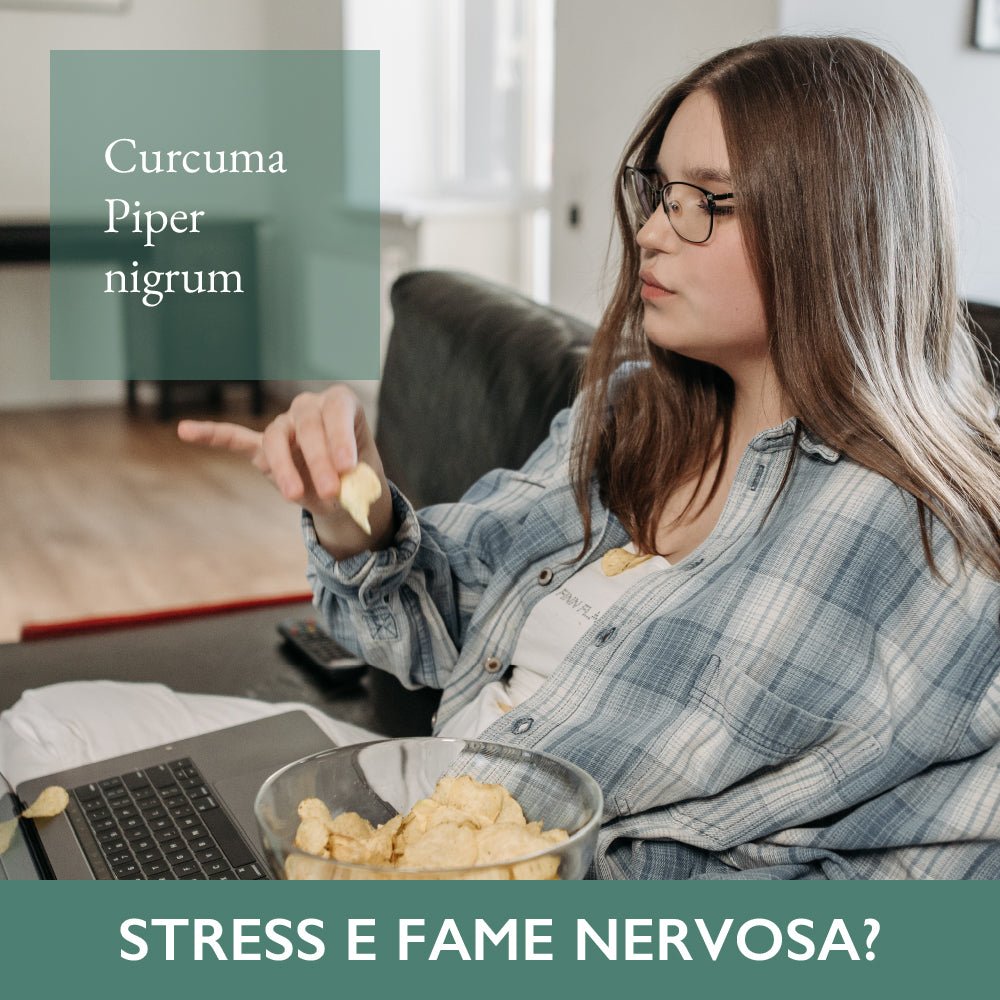 Kurkuma-Piperin kontrolliert den nervösen Hunger
