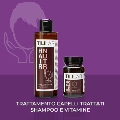 Shampoo- und Vitaminbehandlung für behandeltes Haar