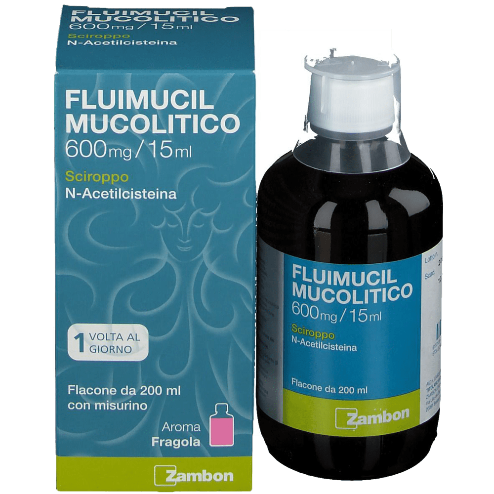 Fluimucil Mukolytischer schleimlösender Sirup 600 mg-15 ml